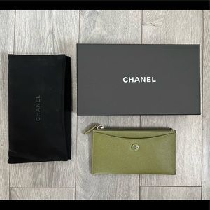 Authentic CHANEL green wallet